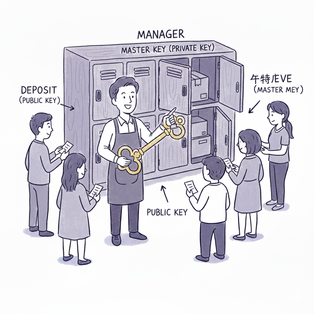 公開鍵暗号イメージ