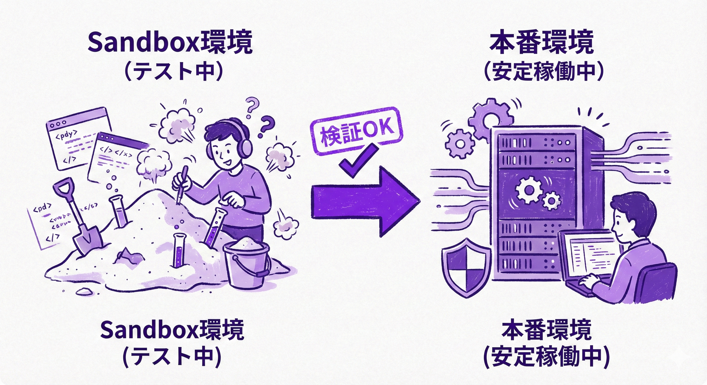 検証環境での事前確認