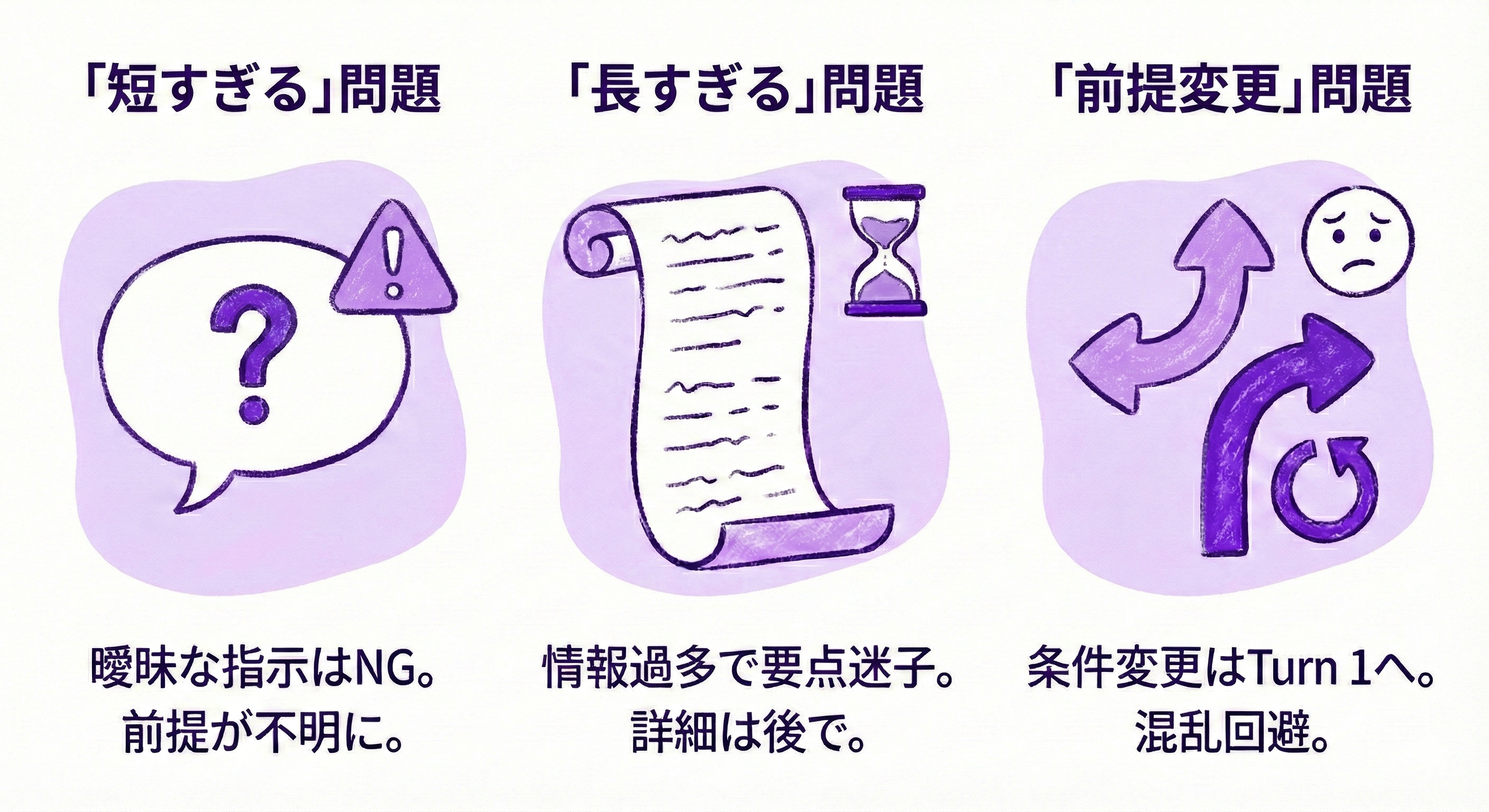 3つの落とし穴